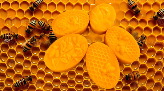 100% Pure & Natural Beeswax of Little Bee Honey Comb